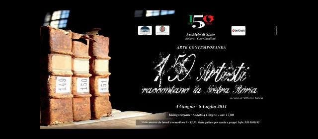 2011 Giugno 150 Artisti Archivio Di Stato Novara Mostra Levo Rosenberg