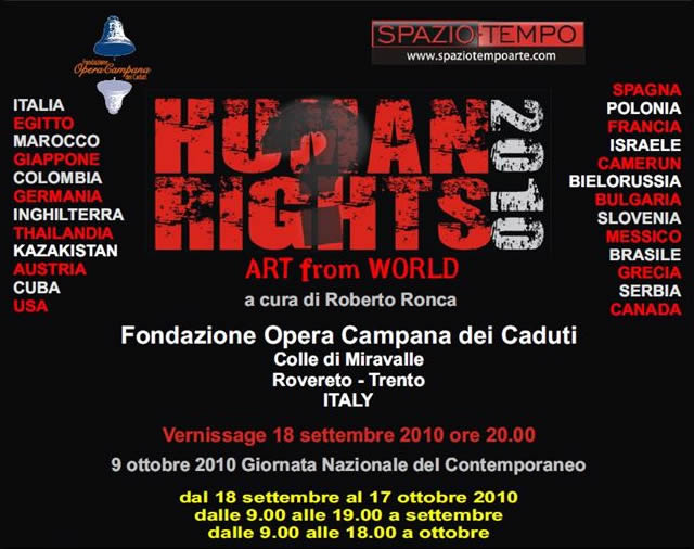 2010 Settembre Human Rights 2010 Art From World Rovereto Mostra Levo Rosenberg